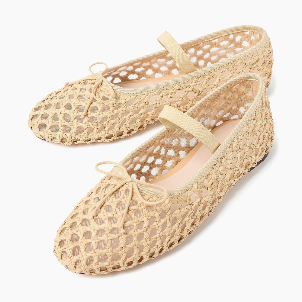 Loeffler Randall Leonie Raffia Ballet Flat